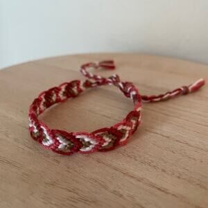 Red Red Red Woven Bracelet